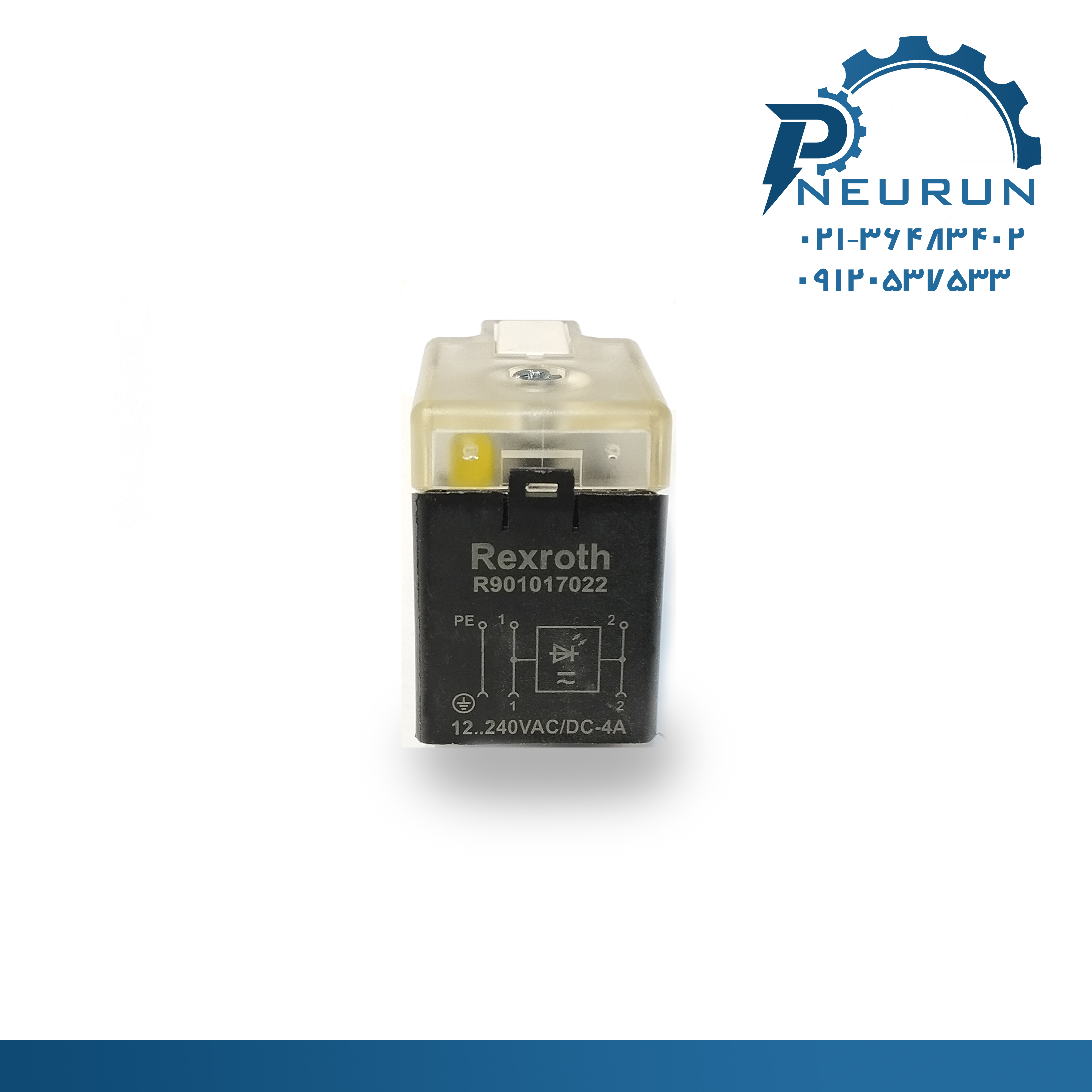 رله سوکت‌دار Rexroth مدل R901017022 | ولتاژ 12 تا 240VAC/DC